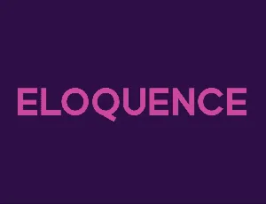 Eloquence font