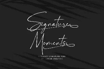 Signature Moments font