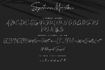 Signature Moments font