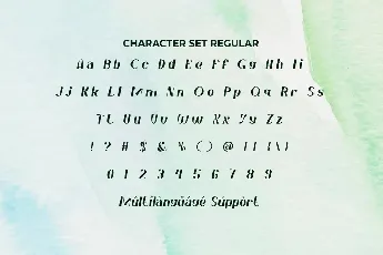 Faint Green Demo font