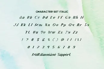 Faint Green Demo font