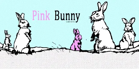 Pink Bunny font