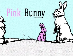 Pink Bunny font