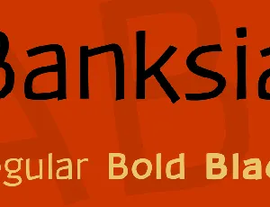 Banksia font