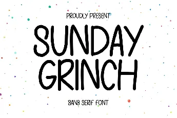 Sunday Grinch font