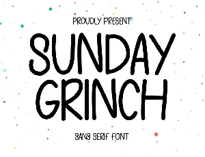 Sunday Grinch font