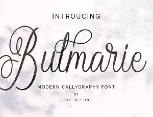 Bulmarie Typeface font