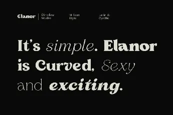 Elanor font