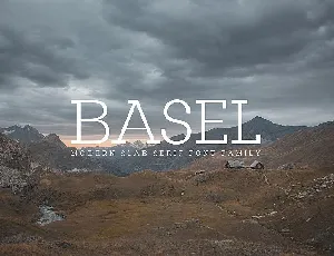 Basel Slab Family font