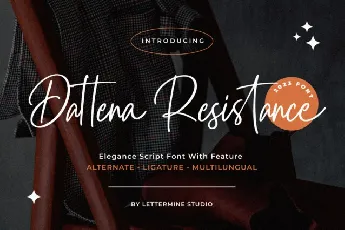 Dattena Resistance font