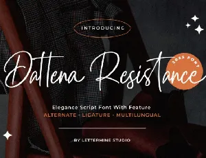 Dattena Resistance font