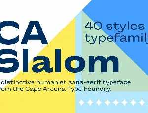 CA Slalom Family font