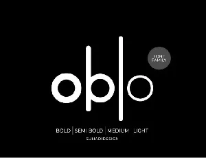 Oblo font