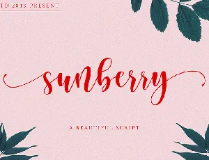 Sunberry font