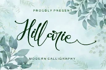 Hillarie - Personal Use font