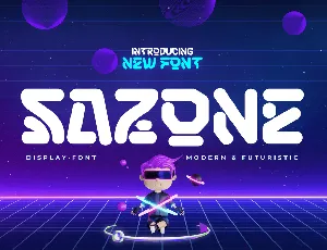 SAZONEtrial font