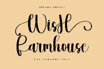 WisH Farmhouse font