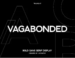 Vagabonded font