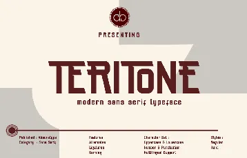 Teritone font