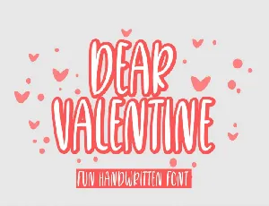 Dear Valentine font