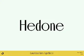 Hedone font