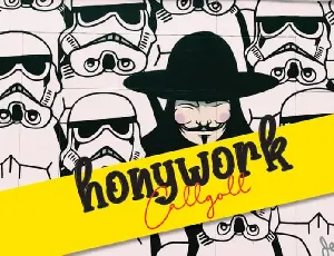 Honywork Handwritten font