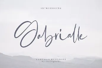 Gabrialle Script font