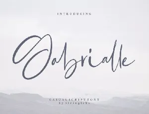 Gabrialle Script font