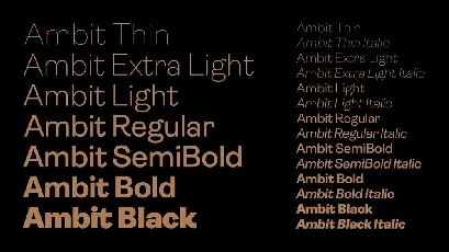 Ambit Family font