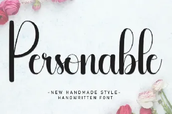 Personable Script font