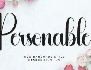 Personable Script font