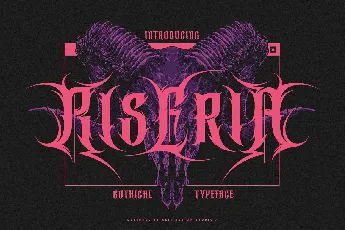 Riseria font