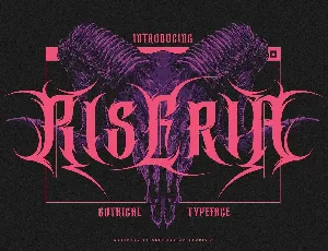 Riseria font