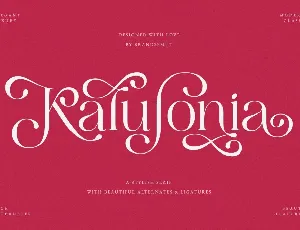 Kalufonia font