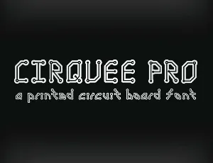 Cirquee Pro font