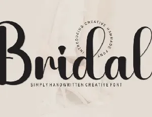 Bridal Script font