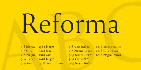 Reforma font