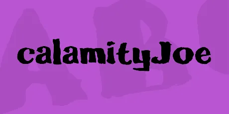 calamityJoe font