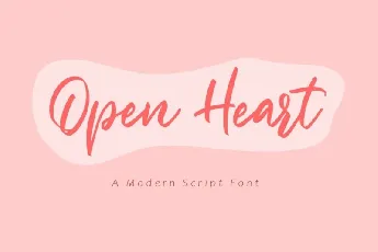 Open Heart font