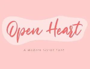 Open Heart font