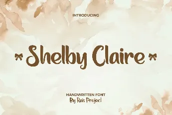 Shelby Claire font