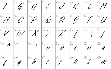 Font Handwritten