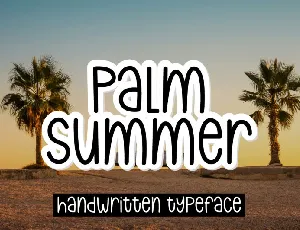 Palm Summer font