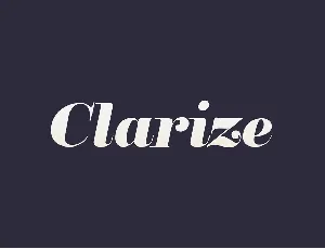 Clarize Family font