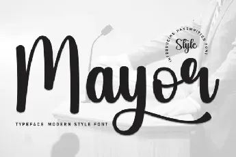 Mayor Script Typeface font