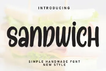 Sandwich Display font