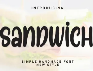 Sandwich Display font