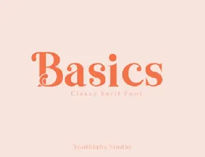 Basics Classy Serif font