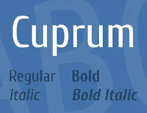 Cuprum Family font