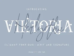 Viktoria Elegant Duo font